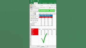 transpose Data in excel | Advanced Excel | Excel shorts | Shorts