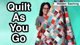 🧁 Crumb Cake QUILT AS YOU GO Patchwork Quilt