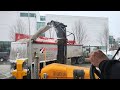 4K Amazing Snow Removal Process (Cabin View and Snow Removal Dump Operation) in Montreal, Canada