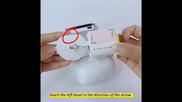 How to install stickers on marklife P50 label printer