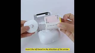 How to install stickers on marklife P50 label printer