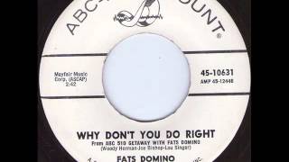 Fats Domino - why don&#39;t you do right