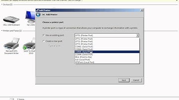 How to Connect Printer by Using COM 3 Port