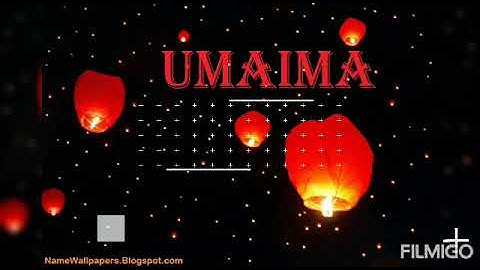 umaima name whatsapp video // umaima letter whatsapp status video 🥰