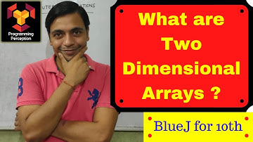 What are two dimensional arrays ? - BlueJ for X Class ICSE - Tutorial 39