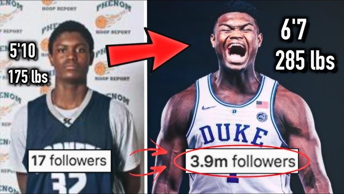 The Insane Growth Of The Man-Child That Is Zion Williamson 