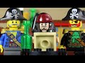 LEGO City Pirate Treasure Race STOP MOTION LEGO Pirate Battle for Riches | Billy Bricks Compilations