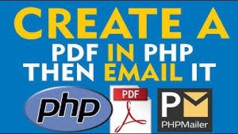 How to Create Dynamic PDF & Send as Attachment with Email in PHP