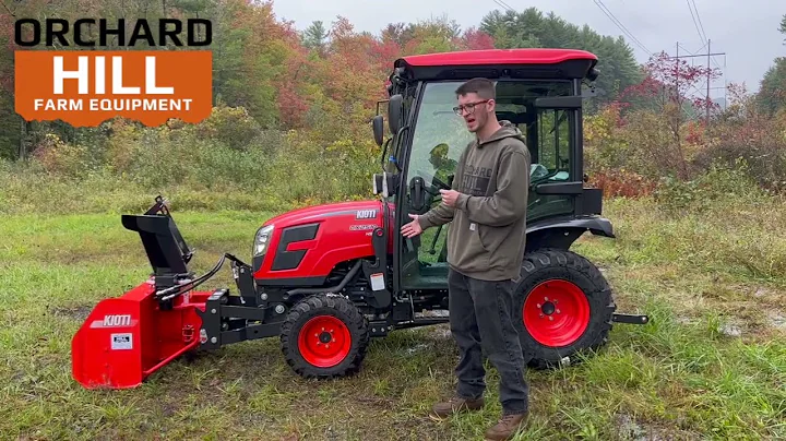KIOTI CX2510 HST CAB W/ KS54 54" FRONT MOUNT SNOWBLOWER