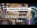 Top 23 Stations to See in Moscow Metro | Russia 2021 | Cinematic Video Walk
