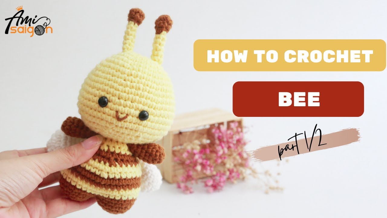 #041 | Amigurumi Bee Crochet Pattern (1/2) | Crochet Animal Amigurumi Tutorial | @Ami Saigon