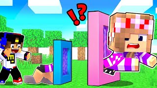 Using SIZE PORTALS For MEGA Pranks In Minecraft Cheat! screenshot 5