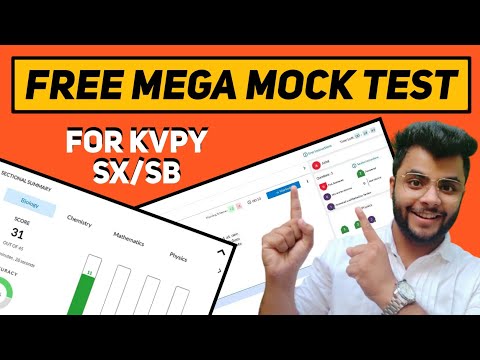 KVPY FREE Mock Test on Computer?+ Solutions | Analysis & Preparation
