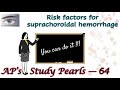 Risk Factors for Suprachoroidal Hemorrhage | AP&#39;s Study Pearls 64