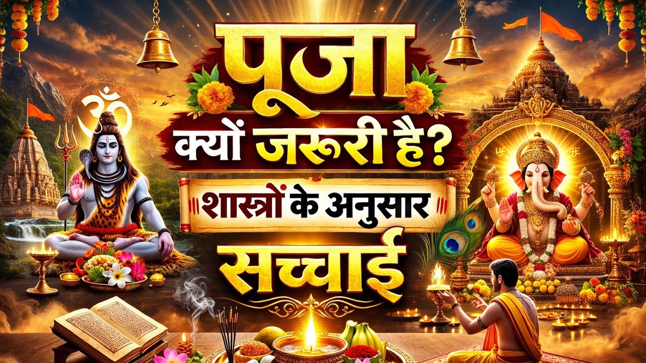 हिंदू धर्म में पूजा क्यों करते हैं। पूजा का क्या महत्व है।पूजा क्यों जरूरी है।