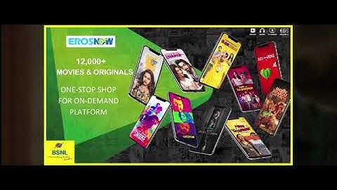 BSNL + EROSNOW- Enjoy unlimited movies, videos!
