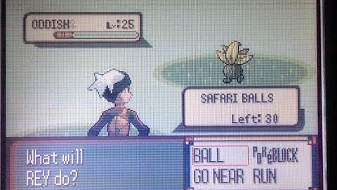 Shiny Oddish in the Safari Zone after 1242 encounters. Win or Fail?