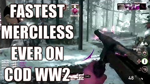 FASTEST MERCILESS IN CALL OF DUTY WW2 HISTORY WITH SON OF MARS EPIC MP-40