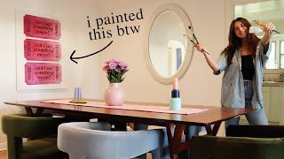 dining room makeover (finally) *new painting and table*