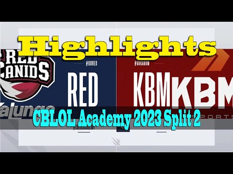 RED CANIDS'a VS KABUM'a JOGO 2 | CBLOL ACADEMY | Split 2 2023 - HIGHLIGHTS
