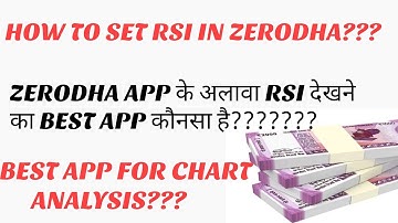 how to set RSI in zerodha app |best app for chart analysis| best App for RSI analysis