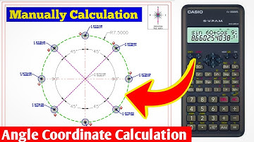  Surveying Coordinate System || Angle Coordinate Calculation