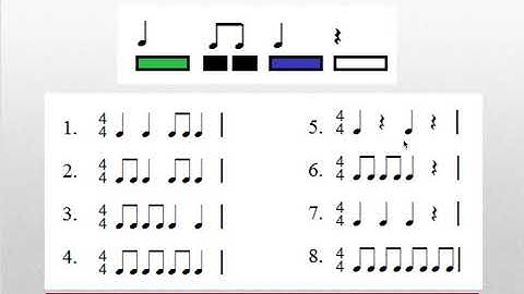 Music 265: Rhythm Introduction ta tadi rest