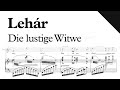 Lehár - Die lustige Witwe (Sheet Music)