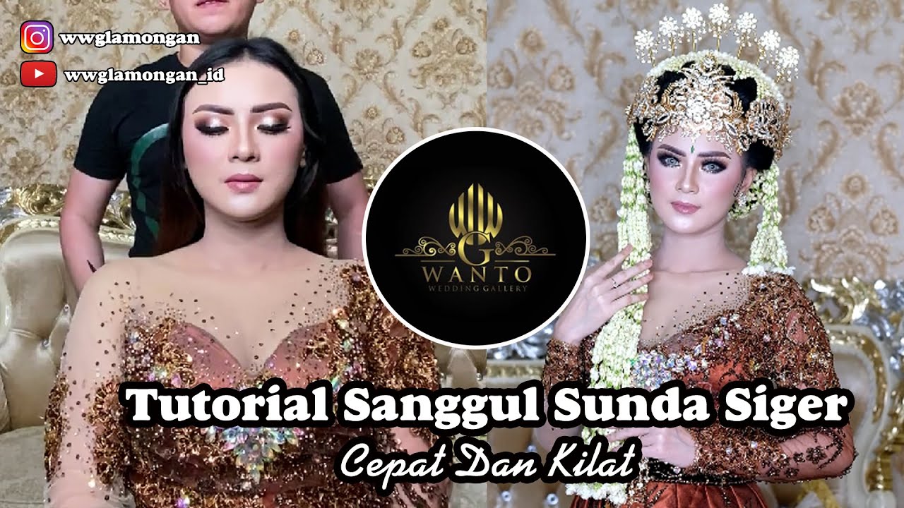 Tutorial Sanggul  Sunda  Siger Cepat Dan Kilat YouTube