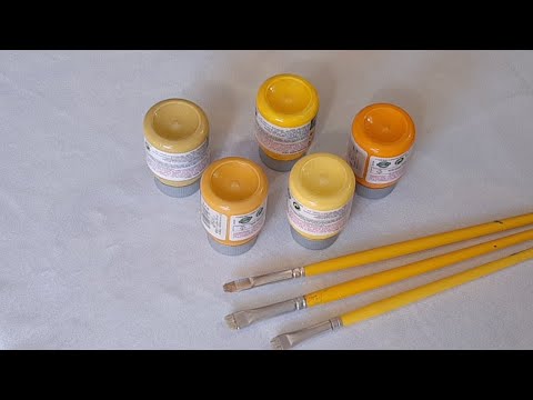 Pintura En Tela / Como Pintar Margaritas En Tonos Amarillos