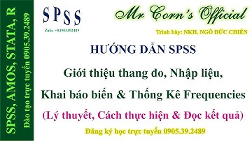 17.11.2022 Hướng dẫn SPSS | Giới thiệu thang đo, Nhập liệu,Khai báo biến & Thống Kê Frequencies