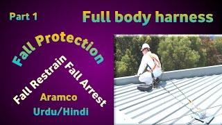 Fall Arrest Fall Protection Full Body Harness Hindi Urdu Work At Height Safety Hindi Aramco