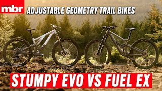 Adjustable Geometry Trail Bikes Review: Trek Fuel EX Vs Specialized Stumpjumper Evo | MBR