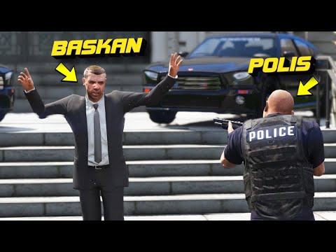 BAŞKANI POLIS ÖLDÜRÜRSE POLISE NE OLUR? - GTA 5 MODS