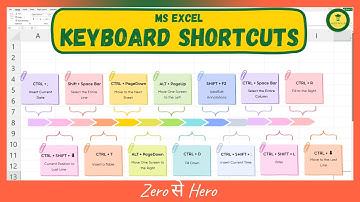Microsoft Excel Shortcut Keys - Advanced Excel Shortcuts and Tricks- Excel Shortcuts for Office Work