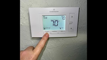 Programming Emerson 1F85U Thermostat