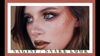 Nagini + Snake Inspired Makeup Tutorial | HALLOWEEN