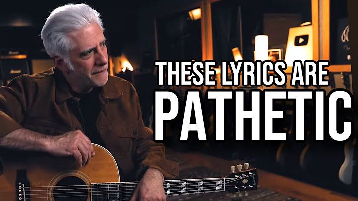 Today’s Lyrics Are Pathetically Bad