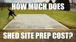 Shed Foundation Cost | How Much Does Shed Site Prep Cost? (2022)