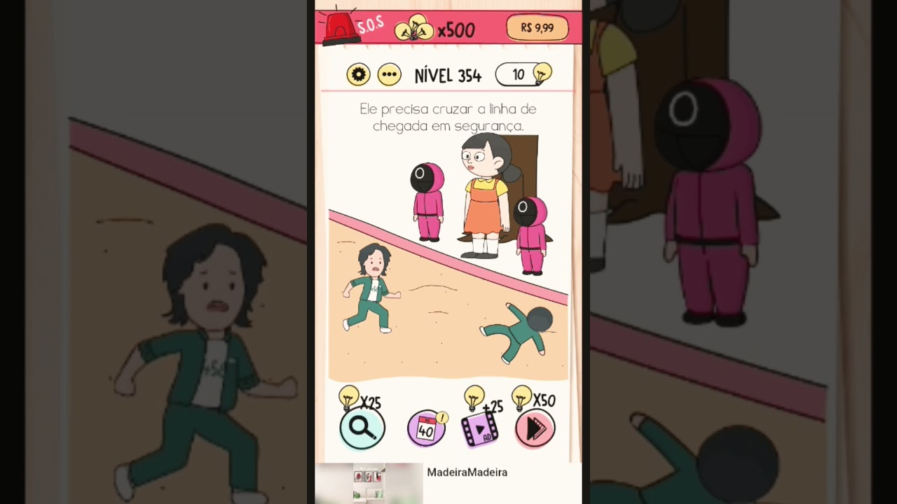 Resolvendo o nivel 354 Brain Test