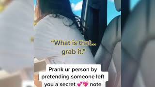 Pretending like someone left you a secret love note|Tiktok compilation