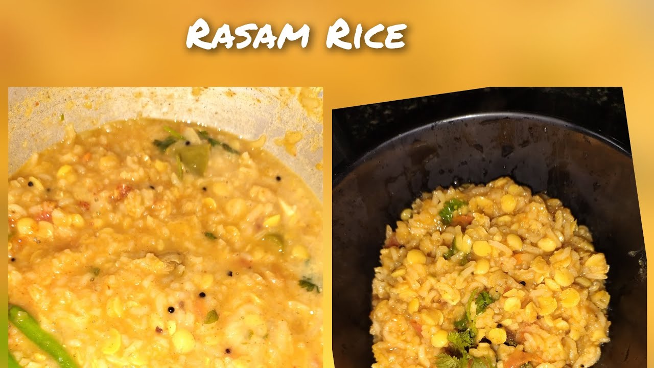 Healthy&Tasty Rasam Rice/Quick One Pot Recipe 😋 - YouTube