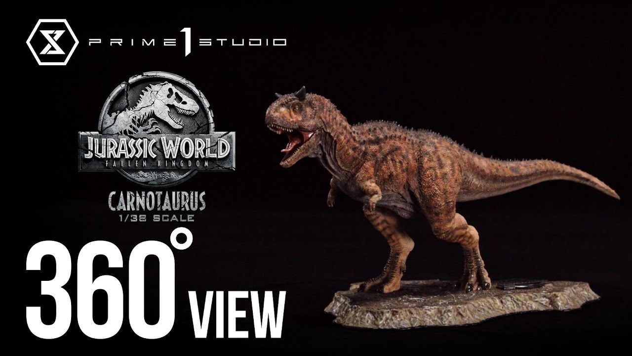 JURASSIC WORLD FALLEN KINGDOM Statue T-Rex & Carnotaurus Deluxe Version  Prime 1 Studio