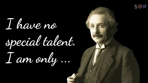 I have no special talent | Albert Einstein | Short inspiring video.