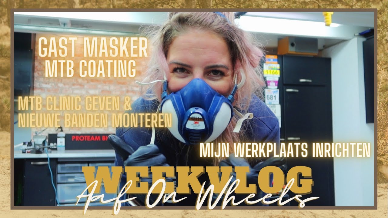 ALS NIEUW! FIETS COATING | WERKPLAATS INRICHTEN | MTB SCHOORL CLINIC・VLOG #79 | Aaf on Wheels ©