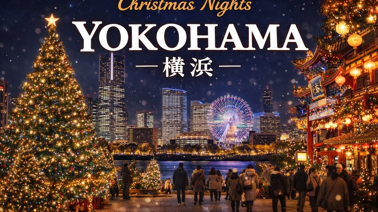 Yokohama Christmas Nights 2025 🎄 Chinatown & Air Cabin Ride - YouTube