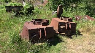 Abandoned German  bunkers and Panzer pieces. GREAT LOCATION !