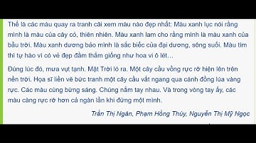 Bảy sắc cầu vồng - Đọc Tiếng Việt lớp 3