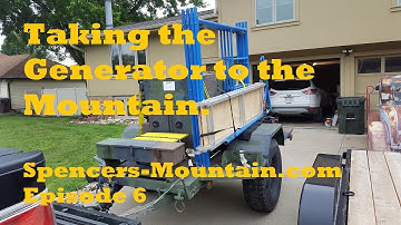Spencers-Mountain Moving the Military MEP-802A Generator to the Off-Grid Build Site Breaking Ground