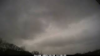 Preston Weather Time lapse 10 December 2023